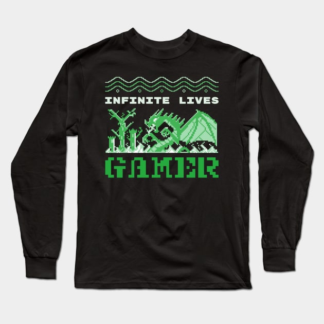 Gamer Gifts For Girls or Guys Long Sleeve T-Shirt by lbradley86